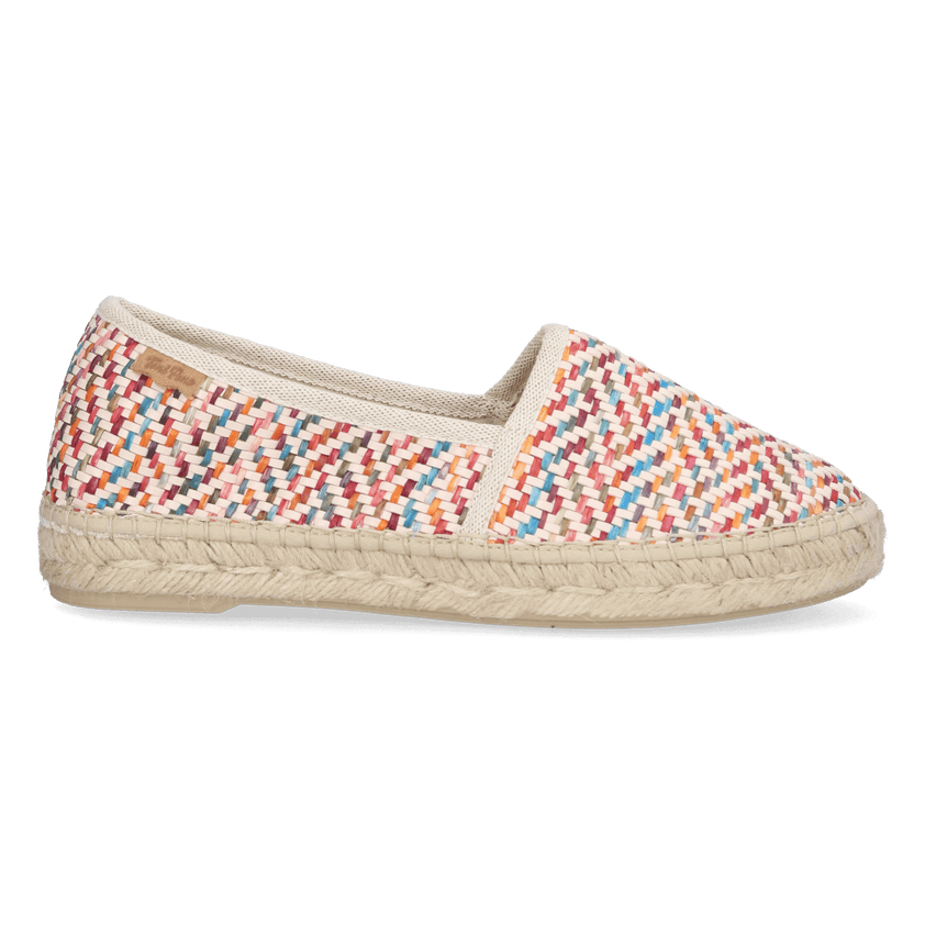 Alma-MS Dames Espadrilles Raffia Multi