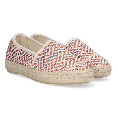 Alma-MS Dames Espadrilles Raffia Multi