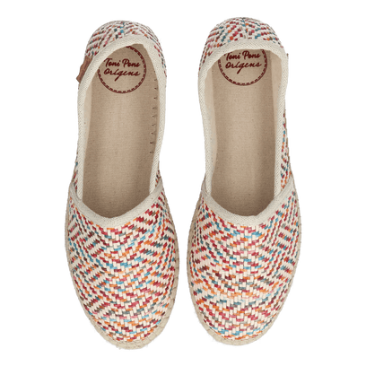Alma-MS Dames Espadrilles Raffia Multi