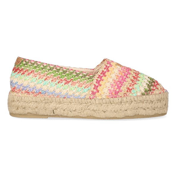 Arlet-NZ Raffia Dames Espadrilles Multi Arlet-NZ Raffia Dames Espadrilles Multi