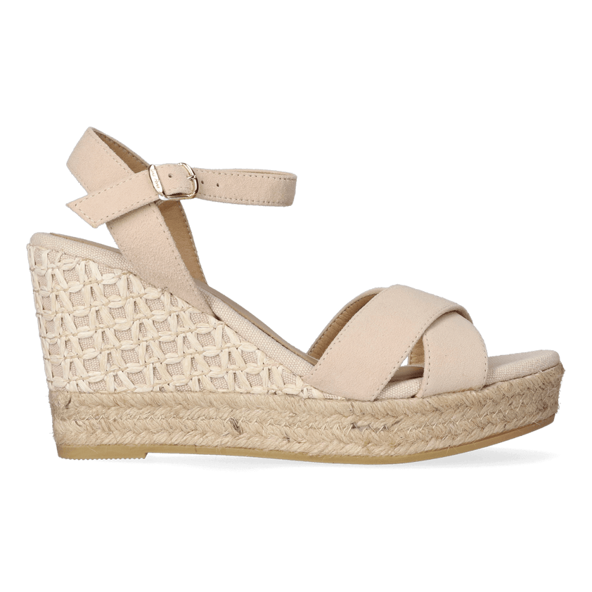 Ava-A Suede Dames Espadrilles Pedra