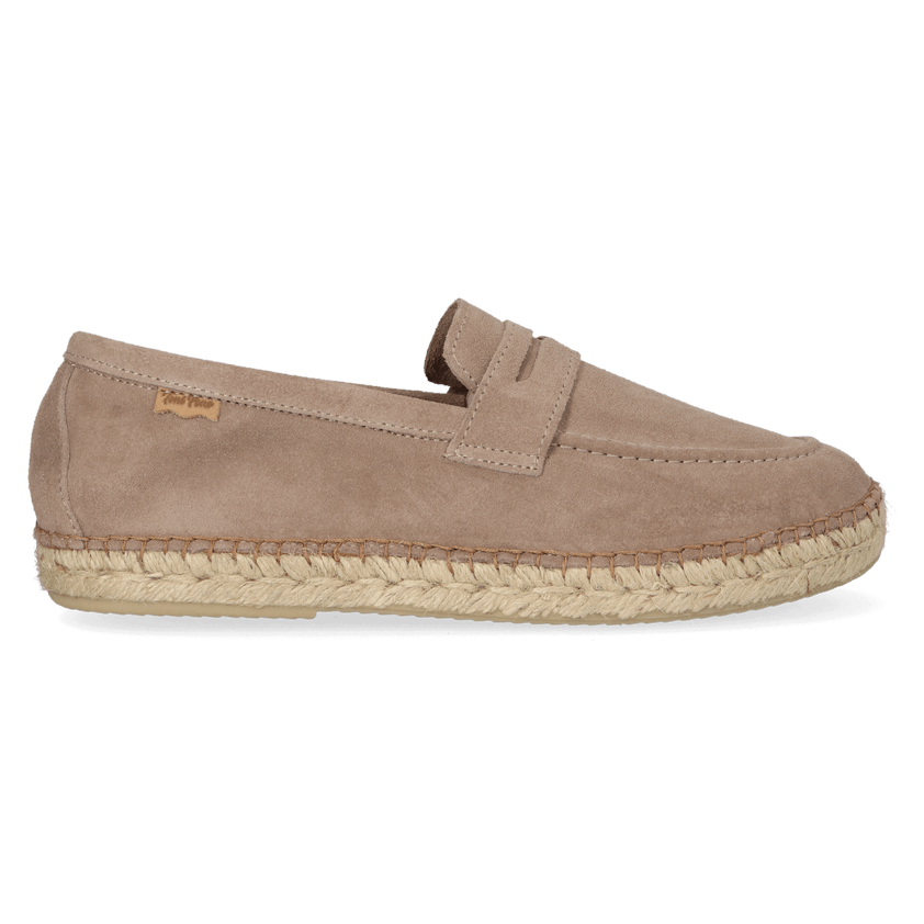 Benet Heren Espadrilles Suede Gris