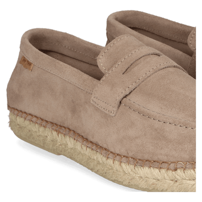 Benet Heren Espadrilles Suede Gris
