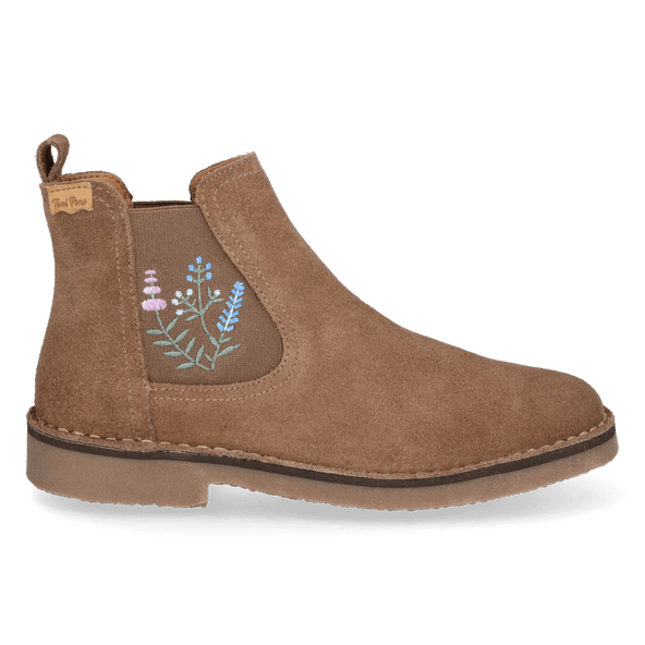 Bisbal Dames Chelsea Boots Suede Taupe Bisbal Dames Chelsea Boots Suede Taupe