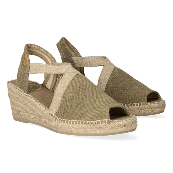 Breda-V Dames Espadrilles Caqui Vintage Breda-V Dames Espadrilles Caqui Vintage