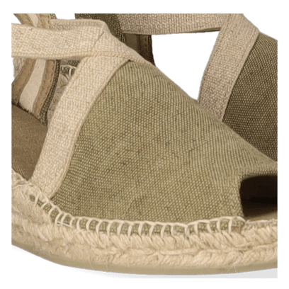 Breda-V Dames Espadrilles Caqui Vintage