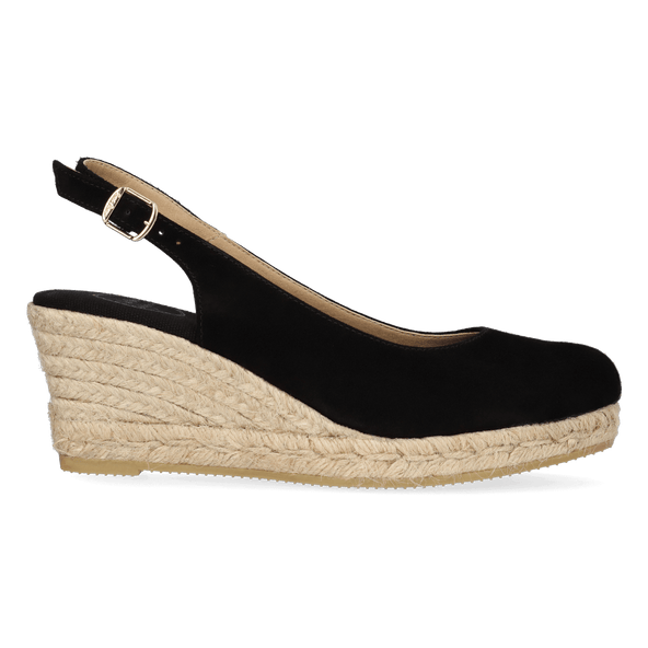 Bremen-5A Dames Espadrilles Negre Bremen-5A Dames Espadrilles Negre