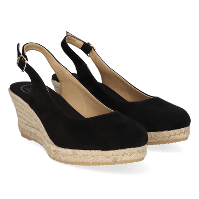 Bremen-5A Dames Espadrilles Negre