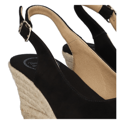 Bremen-5A Dames Espadrilles Negre