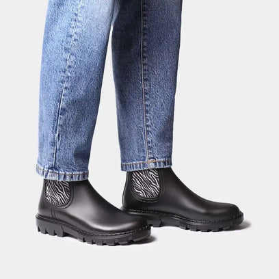 Clayton Dames Regenboots Zebra