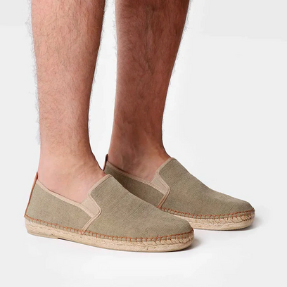 Dallas Canvas Heren Espadrilles Caqui