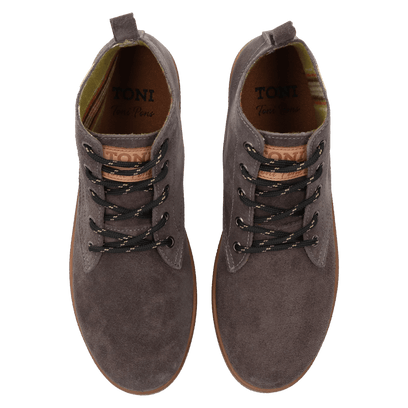Dalton-SY Heren Veterschoenen Suede Gris