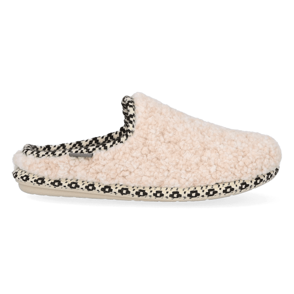 Darla-SB Dames Pantoffels Wol Beige Darla-SB Dames Pantoffels Wol Beige