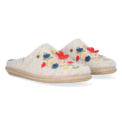 Deli-EF Dames Pantoffels Vilt Tulipa