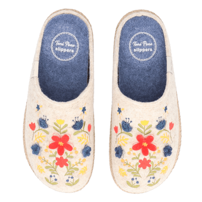 Deli-EF Dames Pantoffels Vilt Tulipa