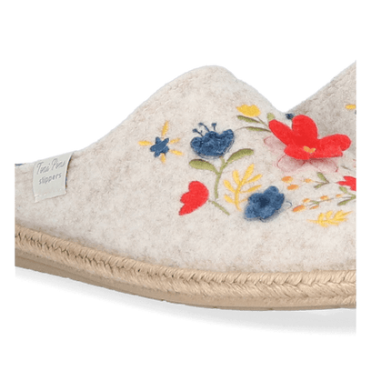 Deli-EF Dames Pantoffels Vilt Tulipa