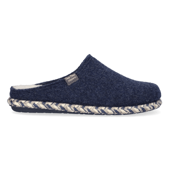 Deli-FP Dames Pantoffels Vilt Blau Deli-FP Dames Pantoffels Vilt Blau