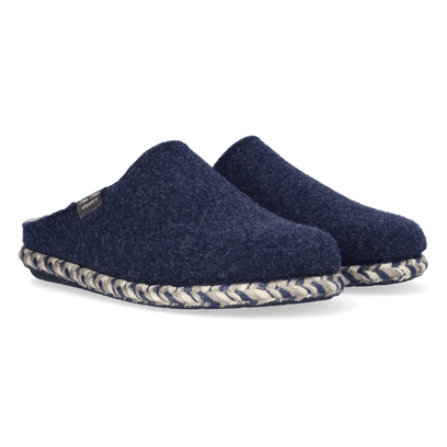 Deli-FP Dames Pantoffels Vilt Blau