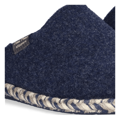 Deli-FP Dames Pantoffels Vilt Blau