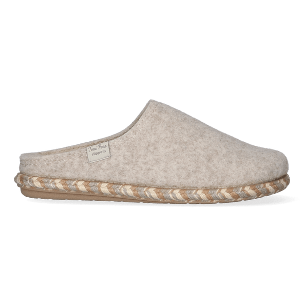 Deli-FP Dames Pantoffels Vilt Cru Deli-FP Dames Pantoffels Vilt Cru