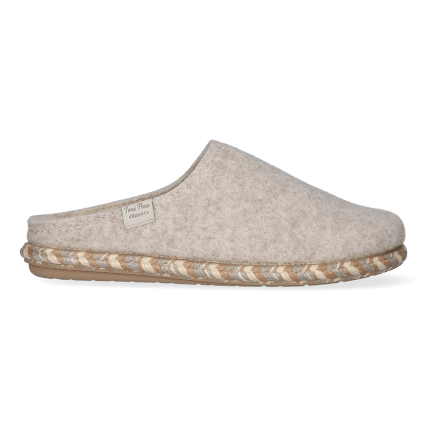 Deli-FP Dames Pantoffels Vilt Cru