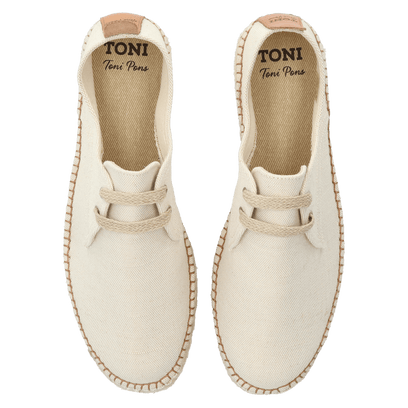 Dixon Canvas Heren Espadrilles Cru