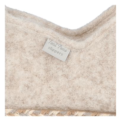 Duna-FP Dames Pantoffels Vilt Cru