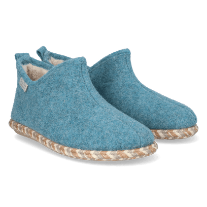 Duna-FP Dames Pantoffels Vilt Turquesa