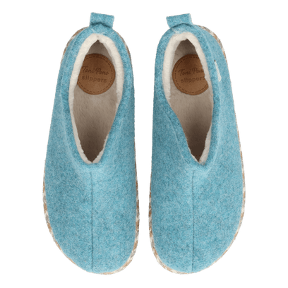 Duna-FP Dames Pantoffels Vilt Turquesa