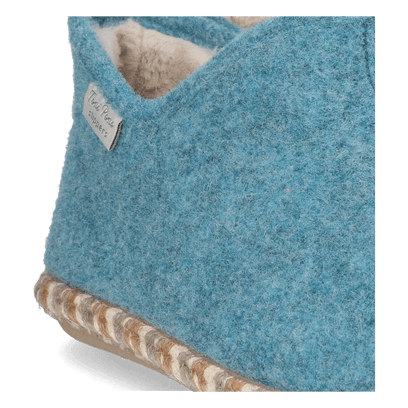 Duna-FP Dames Pantoffels Vilt Turquesa