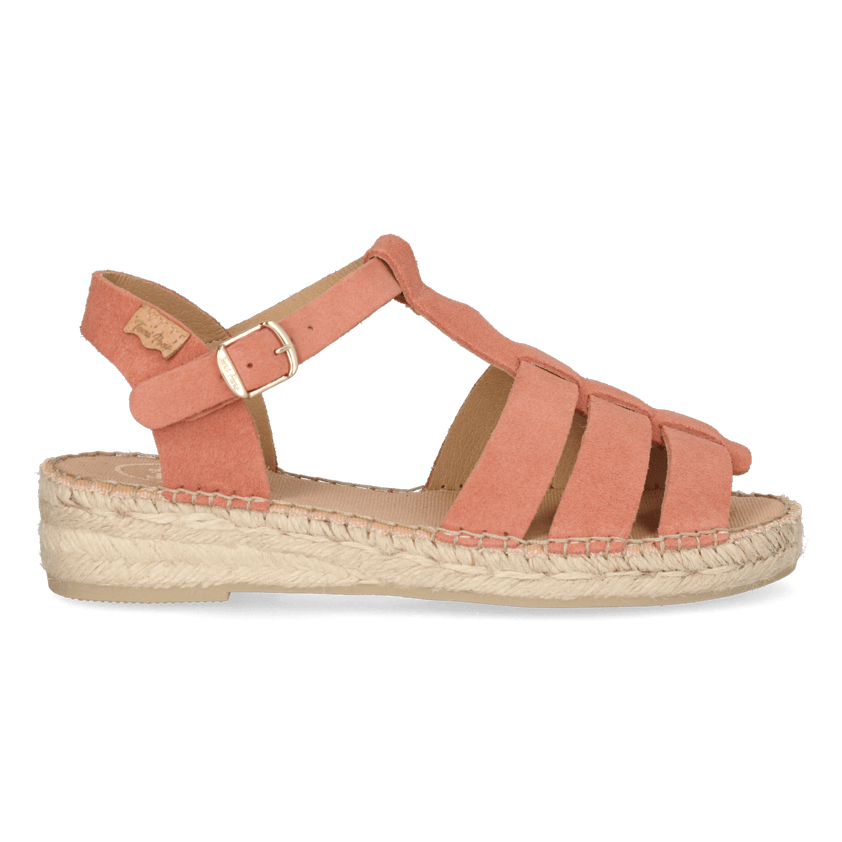 Elena Dames Espadrilles Suede Salmo
