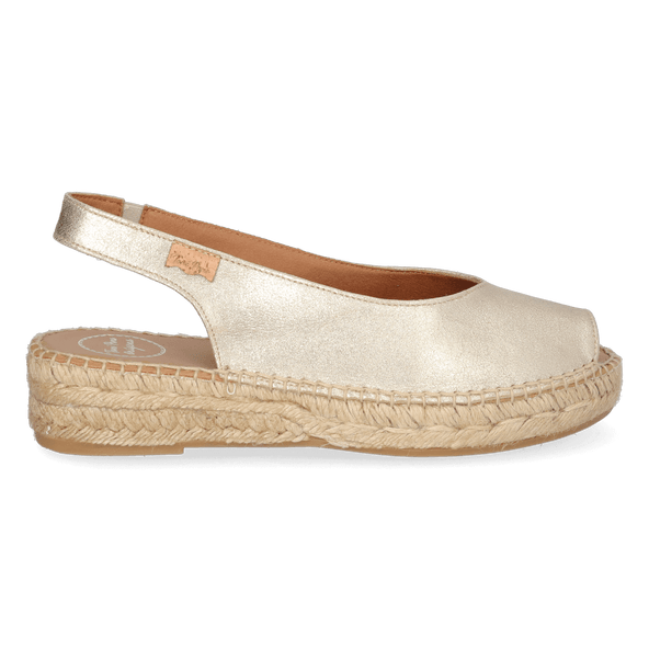 Erica-AS Dames Espadrilles Champagne Erica-AS Dames Espadrilles Champagne