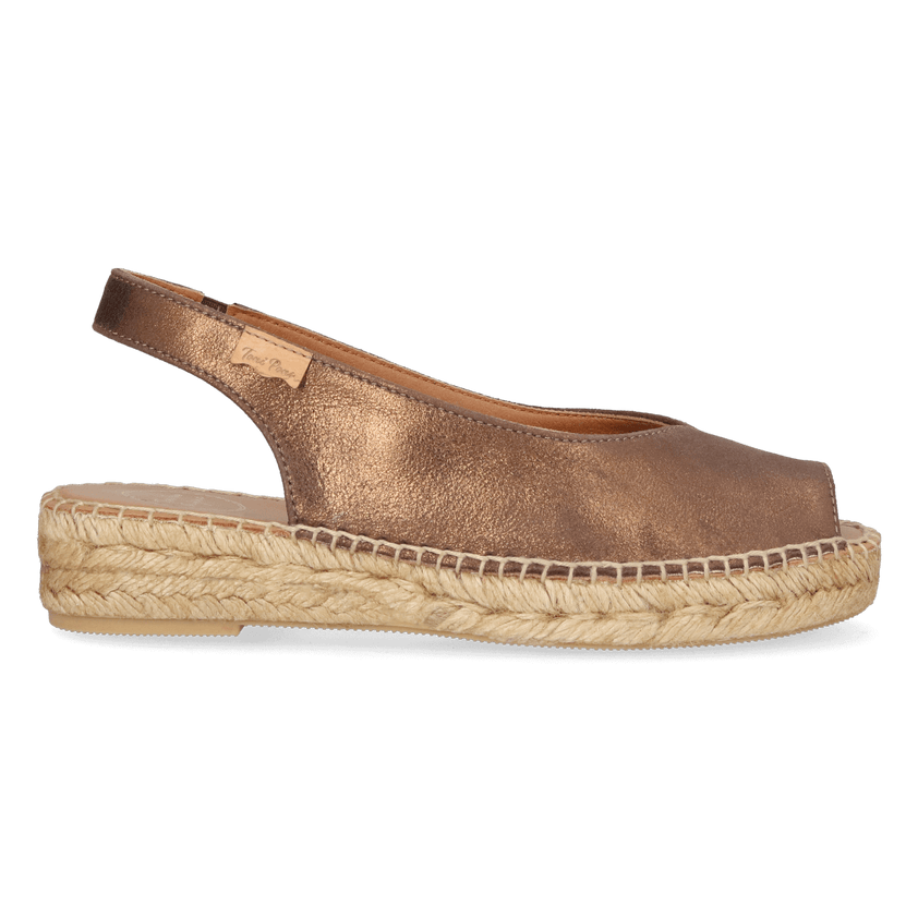 Erica-AS Dames Espadrilles Bronze