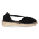 Erla-A Dames Espadrilles Suede Negre