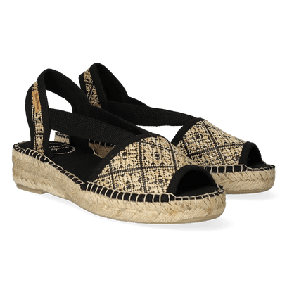 Estel-GE Dames Espadrilles Negre