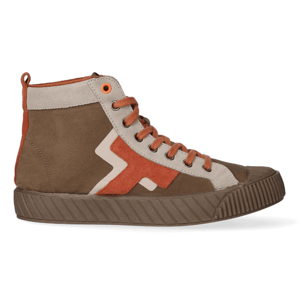 Gales-SY Dames Veterboots Taupe Gales-SY Dames Veterboots Taupe