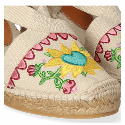 Gardenia Bonita Canvas Dames Espadrilles Multi