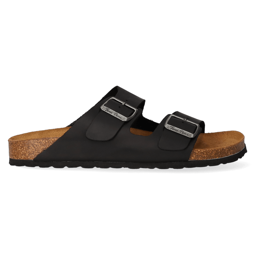 Ger-PE Heren Slippers Negre