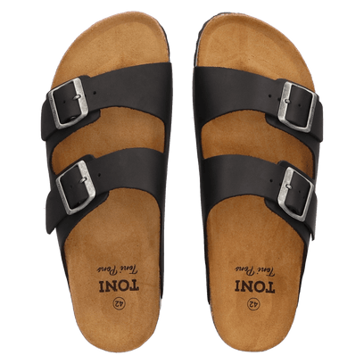 Ger-PE Heren Slippers Negre