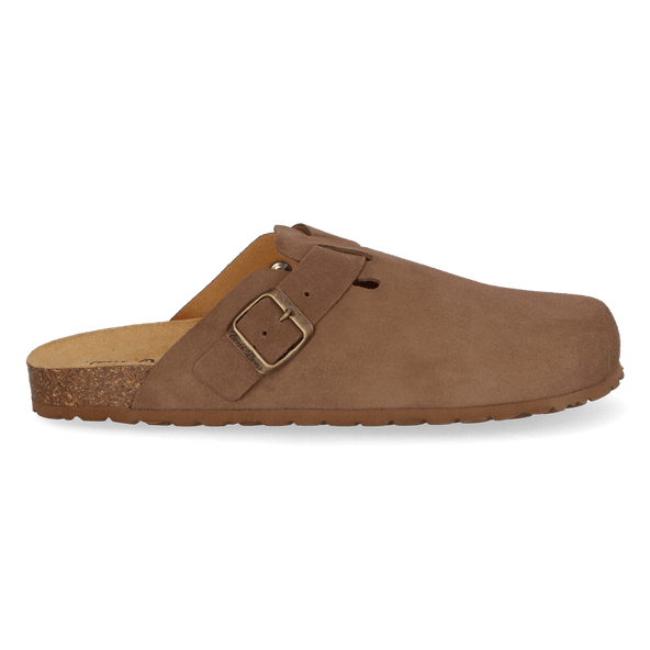 Gregor-QT Heren Clogs Suede Taupe Gregor-QT Heren Clogs Suede Taupe