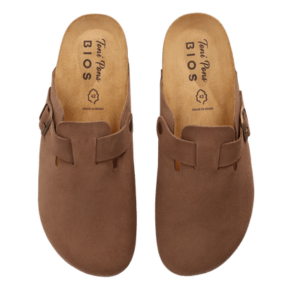 Gregor-QT Heren Clogs Suede Taupe