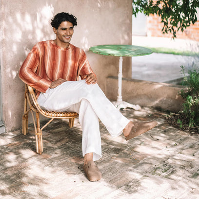 Gregor-QT Heren Clogs Suede Taupe