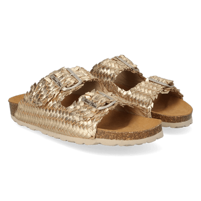 Guam-TE Dames Slippers Leer Plati