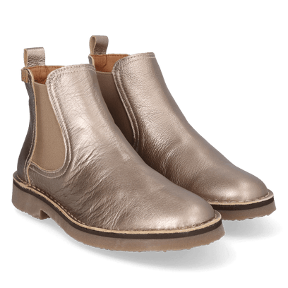 Isa-AT Dames Chelsea Boots Leer Plati