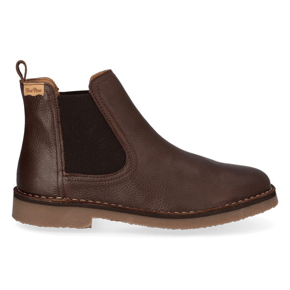 Isa-PO Dames Chelsea Boots Leer Marro Isa-PO Dames Chelsea Boots Leer Marro