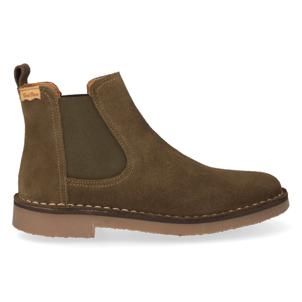 Isa-SY Dames Chelsea Boots Suede Caqui Isa-SY Dames Chelsea Boots Suede Caqui