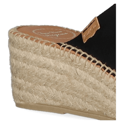 Ivonne Dames Espadrilles Negre
