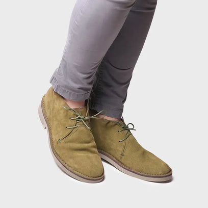 Jacob-SY Heren Desert Boots Suede Oliva