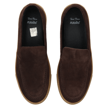 Joan Heren Loafers Suede Marro