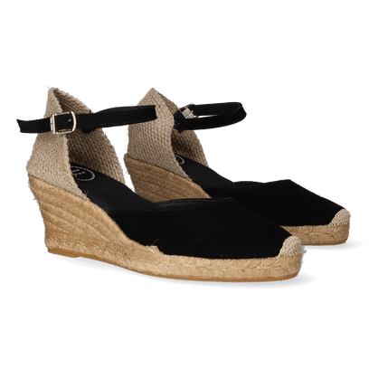 Lloret-5 Dames Espadrilles Negre